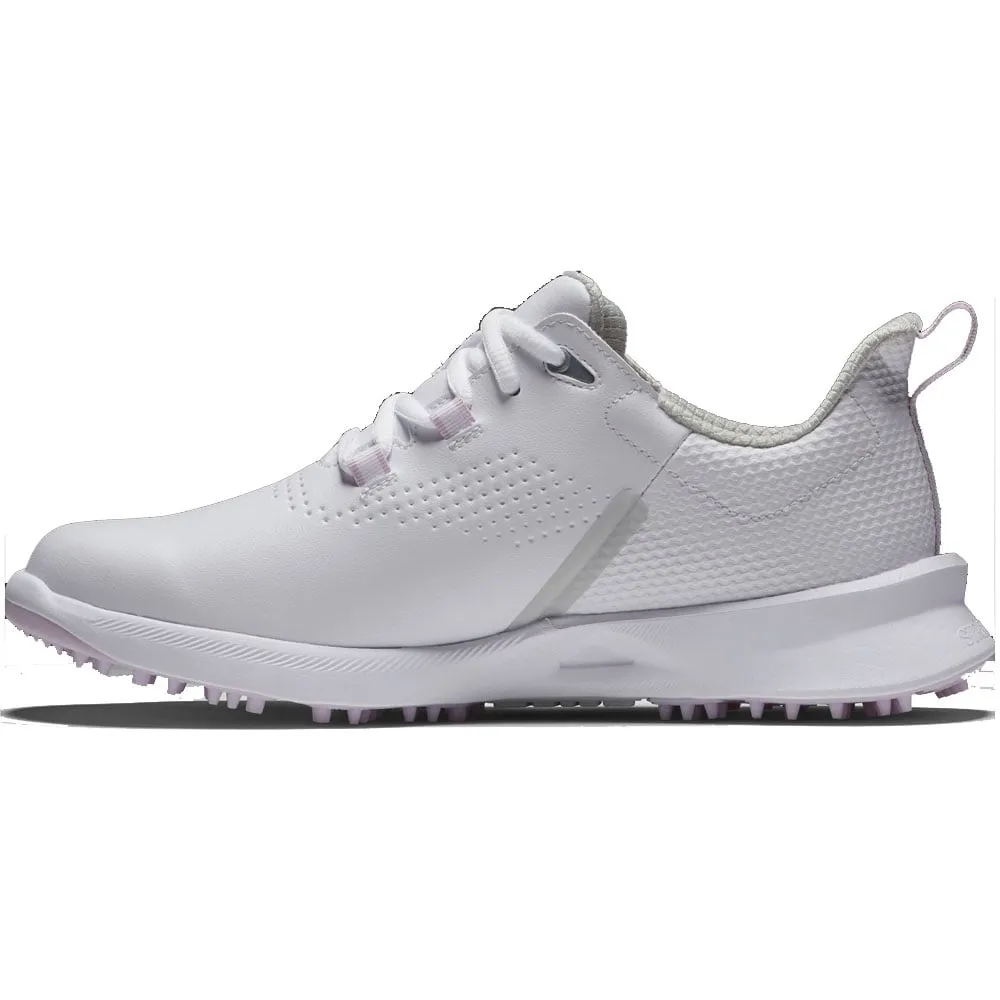 FootJoy Ladies FUEL Spikeless Shoes - White/White/Pink