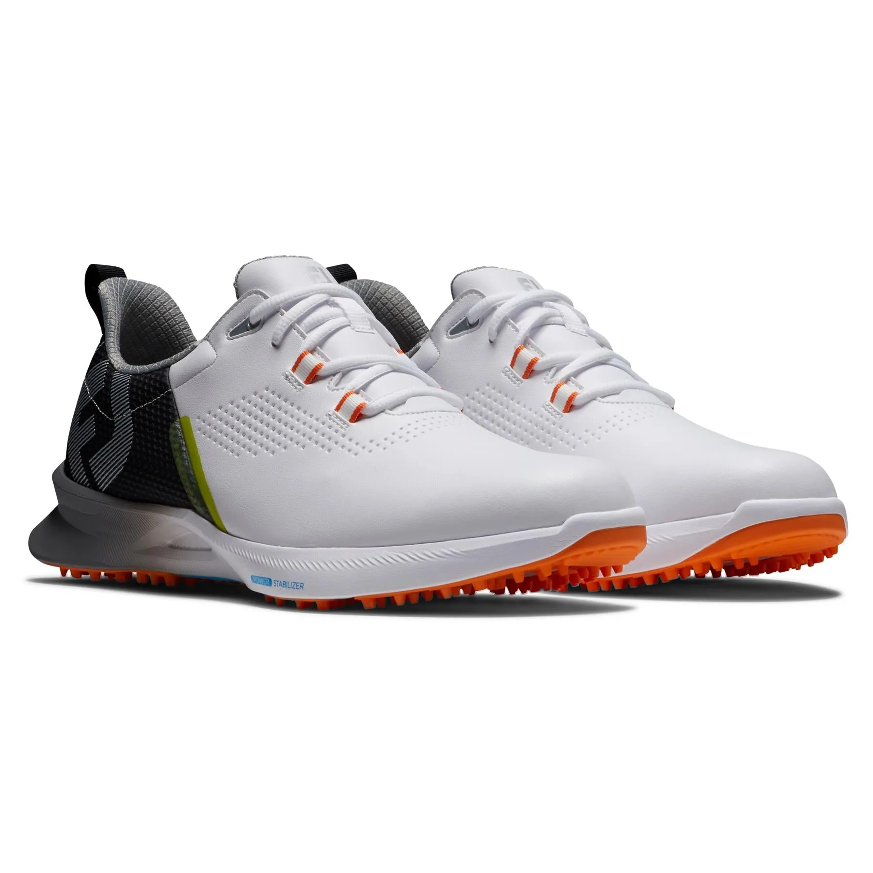 Fuel Spikeless Golf Shoe White/Black/Orange - AW23