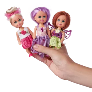 Funville Sparkle Girlz Little Princess Doll 4.5" Tall - Dolls Dressed with Princess, Fairy, and Fashion Outfits (Random Pick 1Pcs)