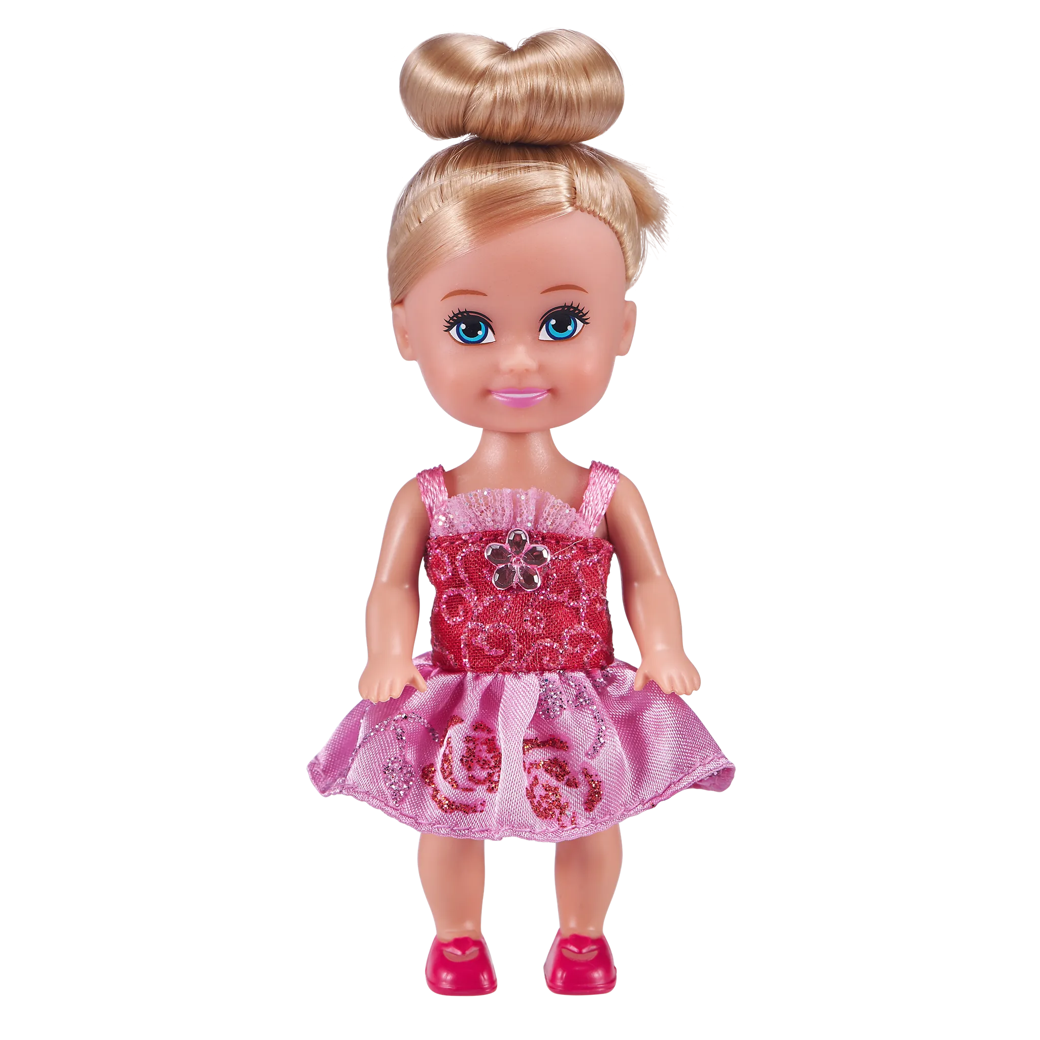 Funville Sparkle Girlz Little Princess Doll 4.5" Tall - Dolls Dressed with Princess, Fairy, and Fashion Outfits (Random Pick 1Pcs)