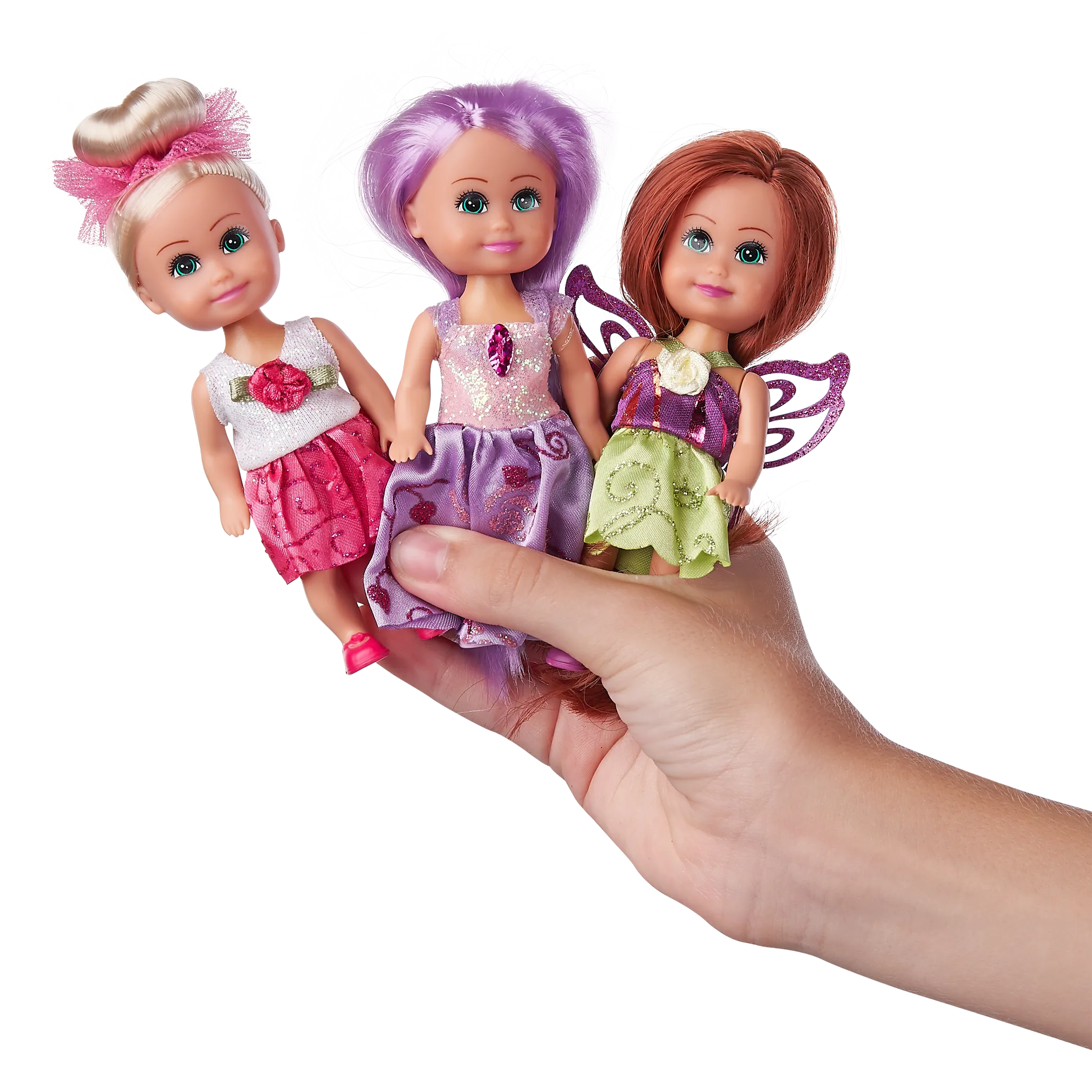 Funville Sparkle Girlz Little Princess Doll 4.5" Tall - Dolls Dressed with Princess, Fairy, and Fashion Outfits (Random Pick 1Pcs)