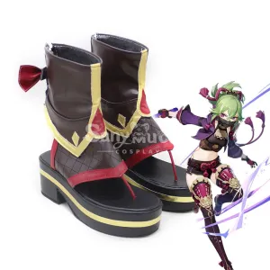 Game Genshin Impact Kuki Shinobu Cosplay Shoes