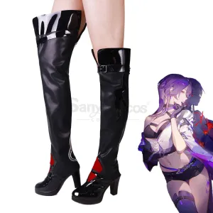 Game Honkai: Star Rail Cosplay Acheron Red Cosplay Shoes