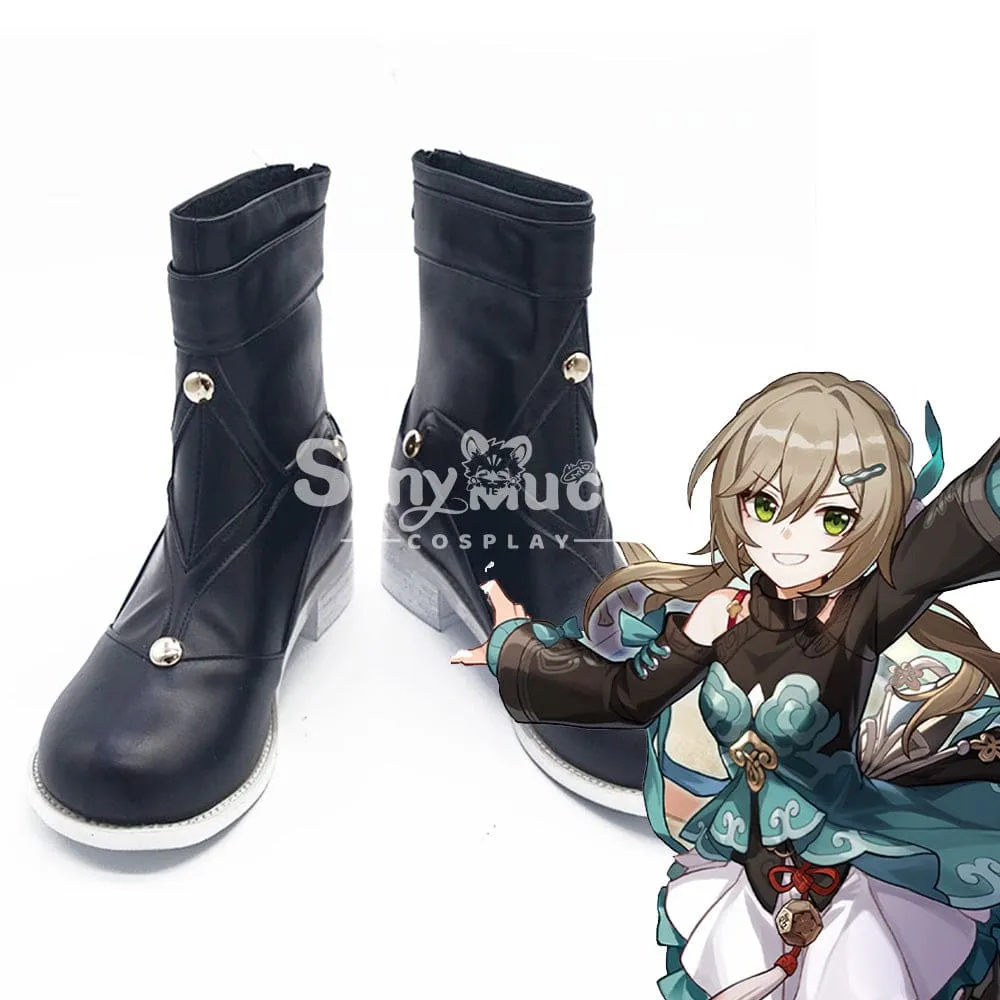 Game Honkai: Star Rail Cosplay Xianzhou Alliance Qingque Cosplay Shoes