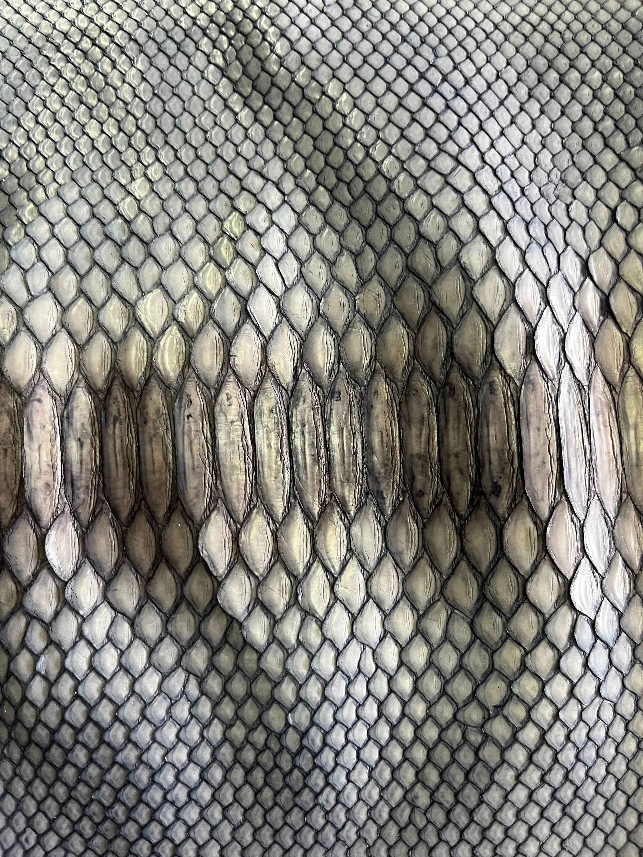 Genuine snake leather, real snakeskin hide, long and wide exotic leather for crafts of thick 0,7mm(2 oz)