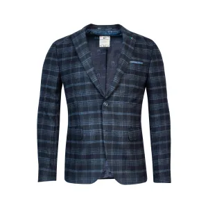 Giordano Navy Check Sports Jacket Blazer 322606