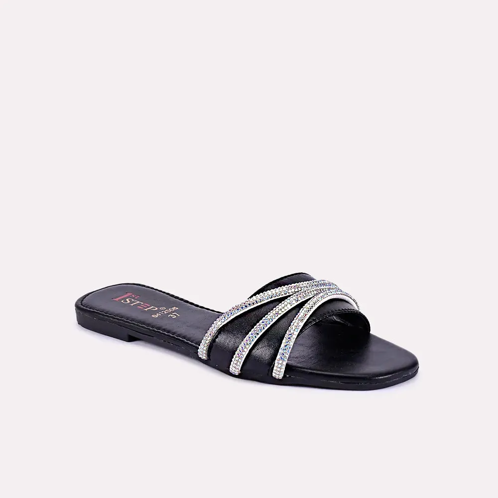 Giselle Black Fancy Slippers 0412506