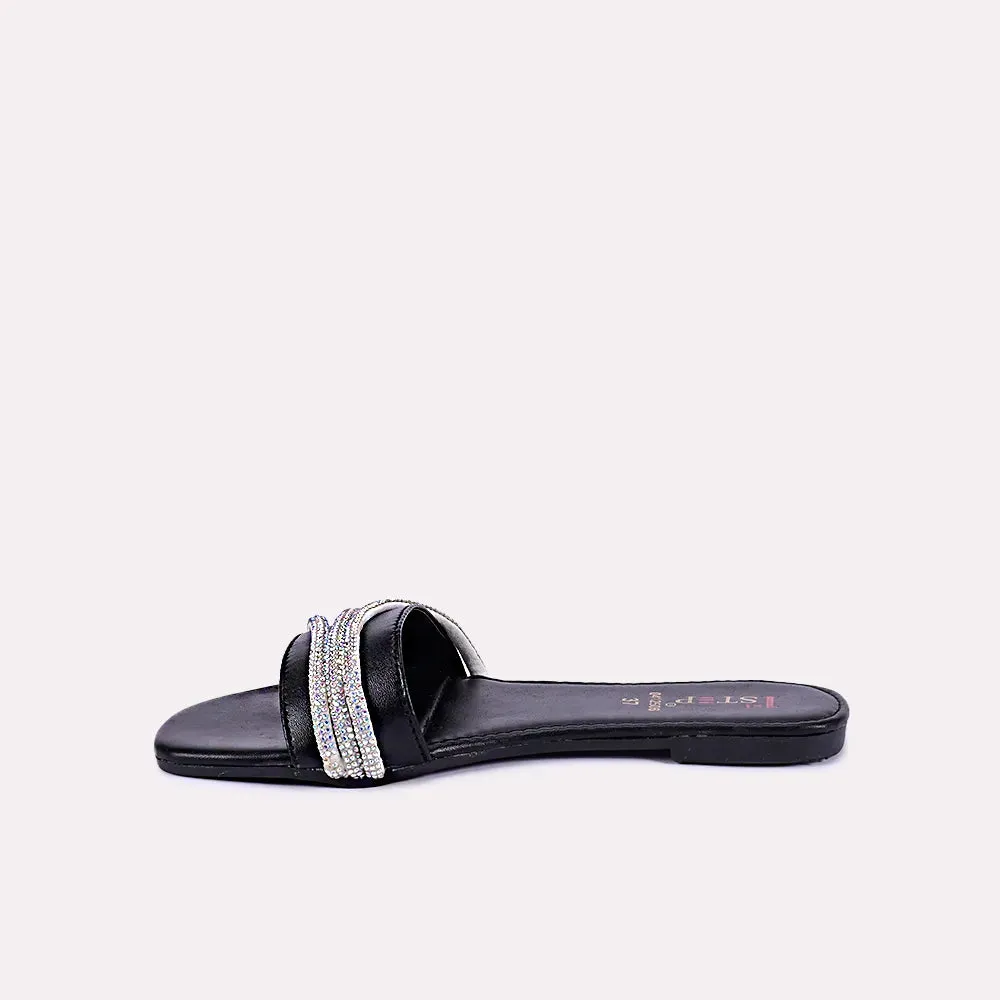 Giselle Black Fancy Slippers 0412506