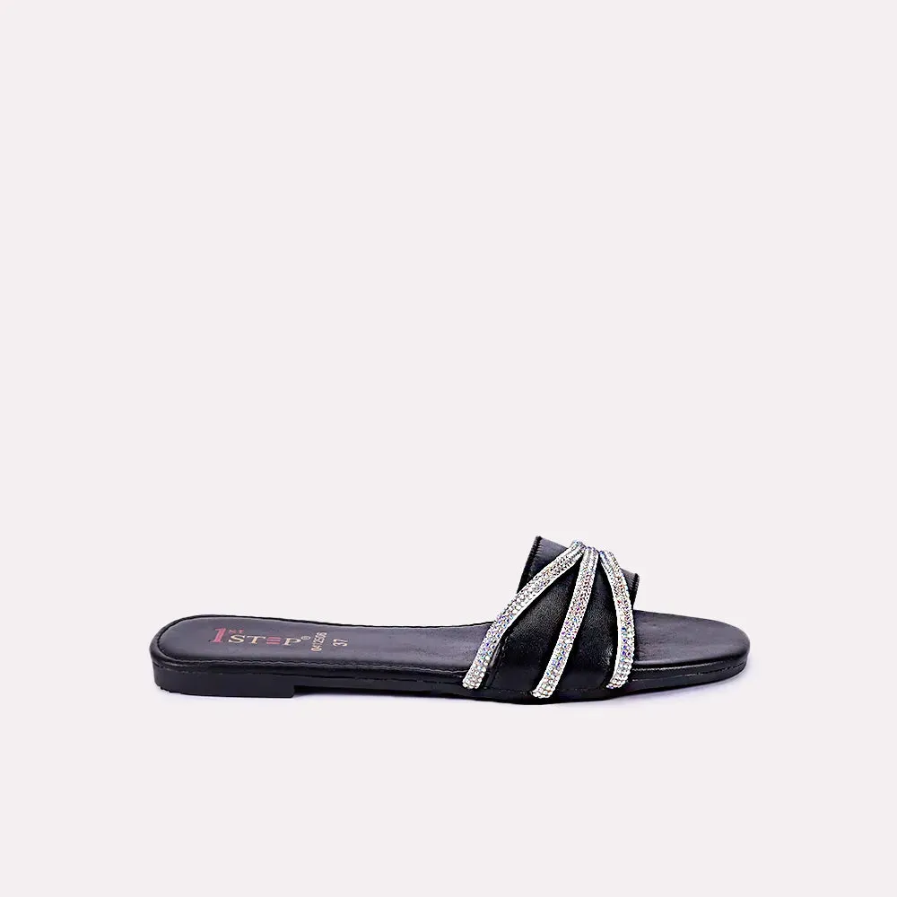 Giselle Black Fancy Slippers 0412506