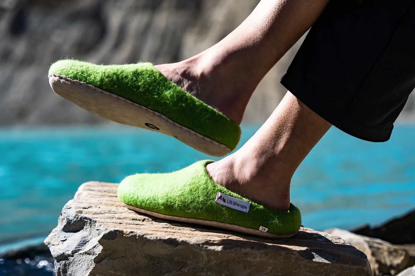 Green Sherpa Slippers | 909 SS-4 by US Sherpa