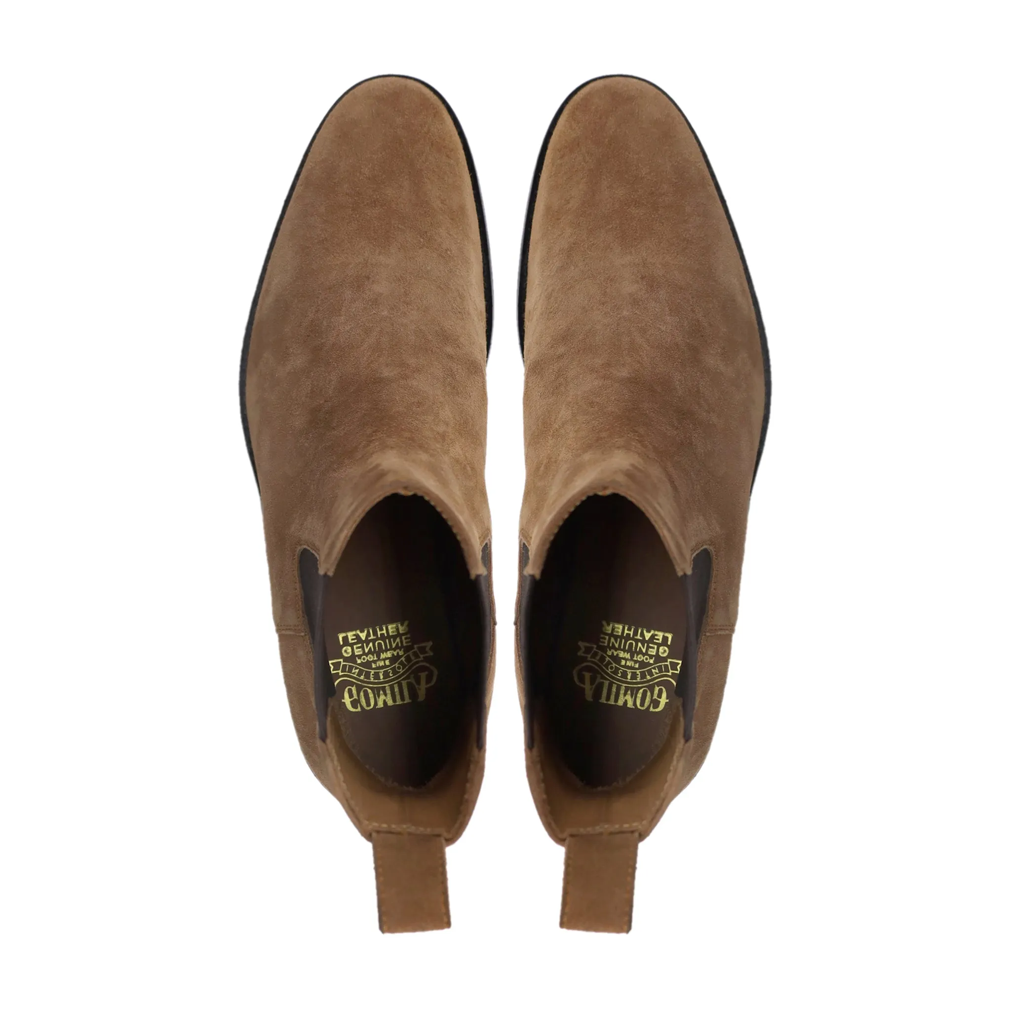 Hajime - Men's Camel Kid Suede Chelsea Boot