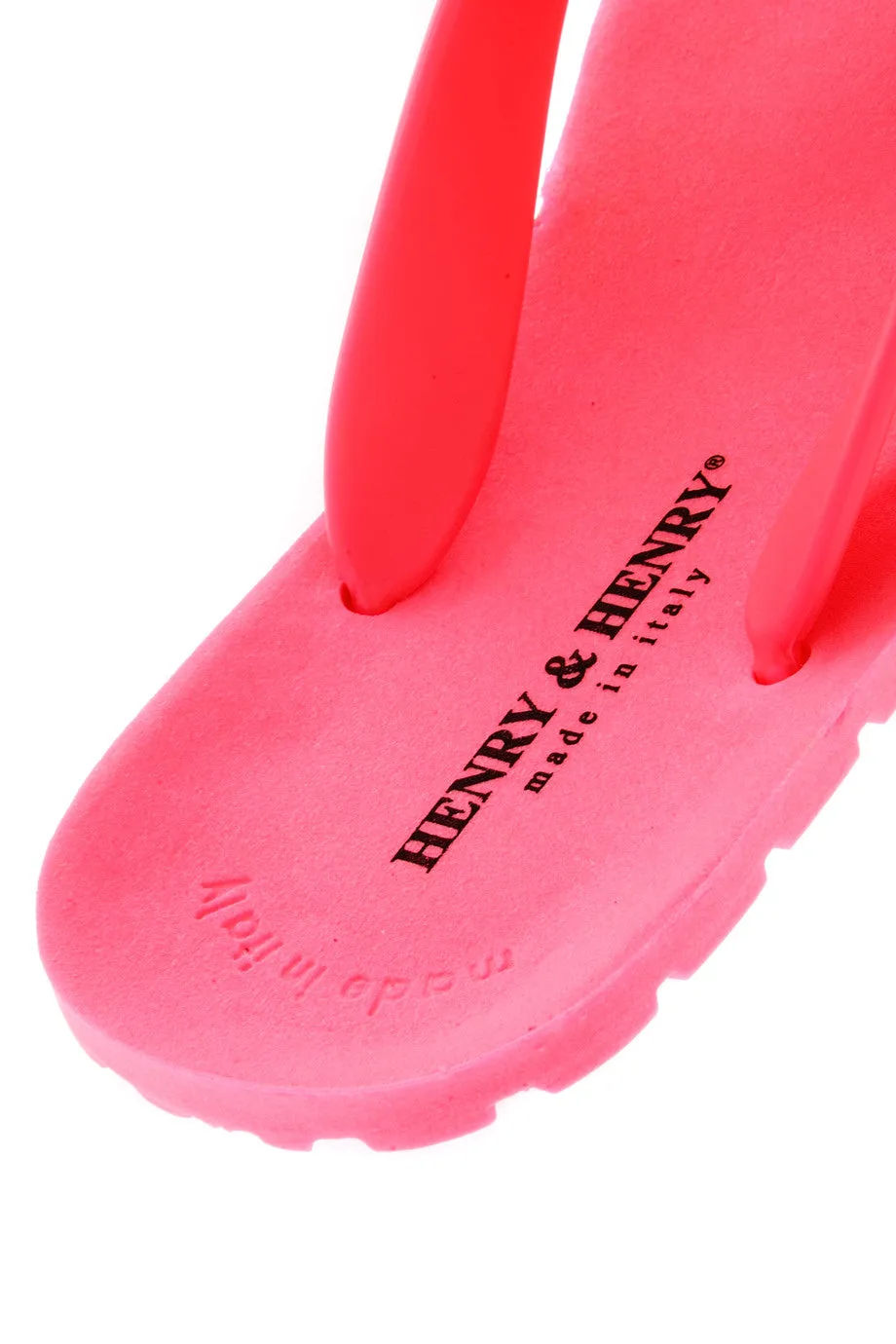 HENRY & HENRY FLIPPER Fuchsia Fluo Flip Flops