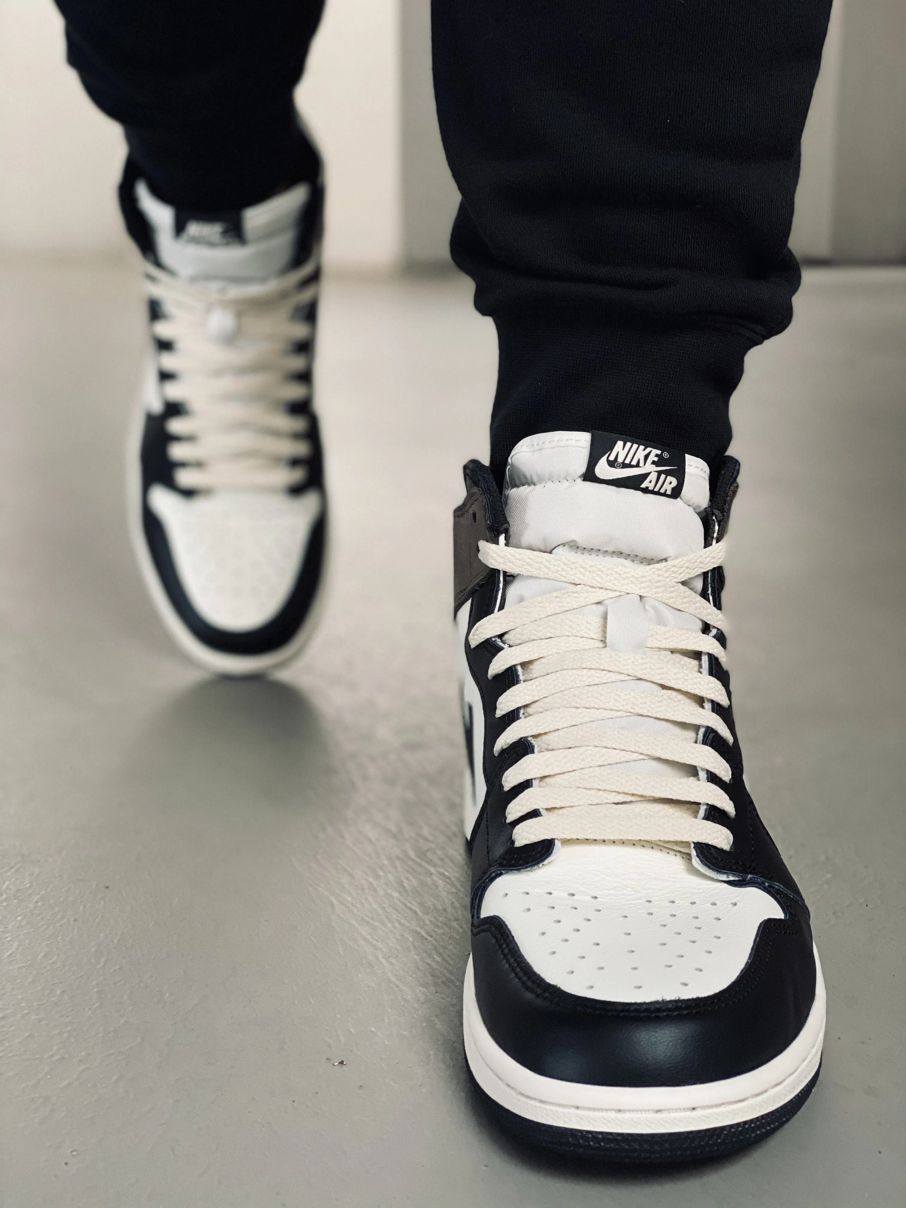 Jordan 1 Laces Basics Flat Thin - Vintage Cream Laces Jordan 1