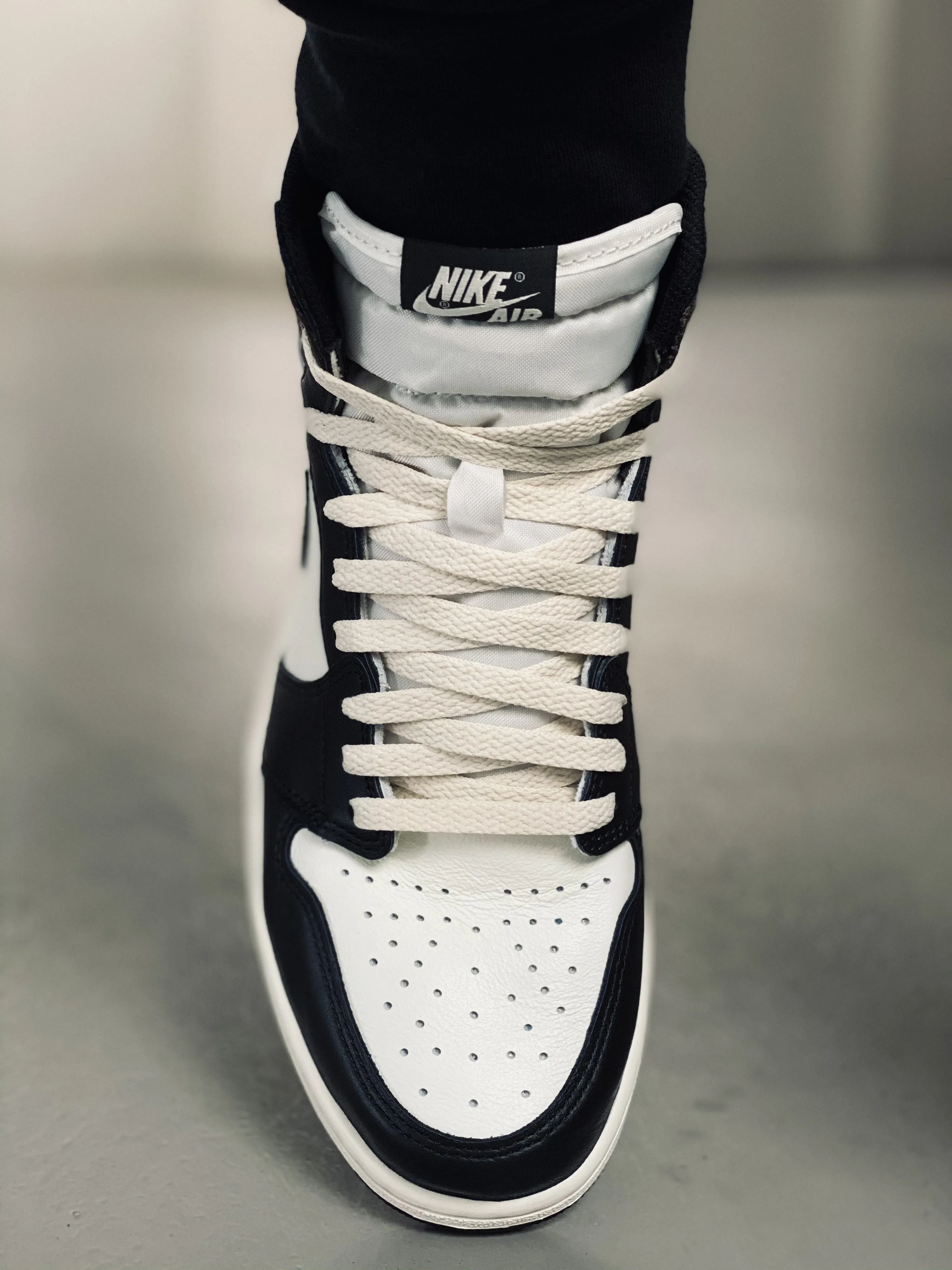 Jordan 1 Laces Basics Flat Thin - Vintage Cream Laces Jordan 1