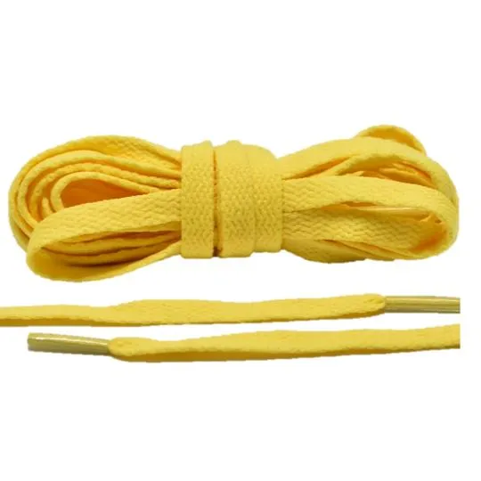 Jordan 1 Laces Basics Flat Thin - Yellow Laces