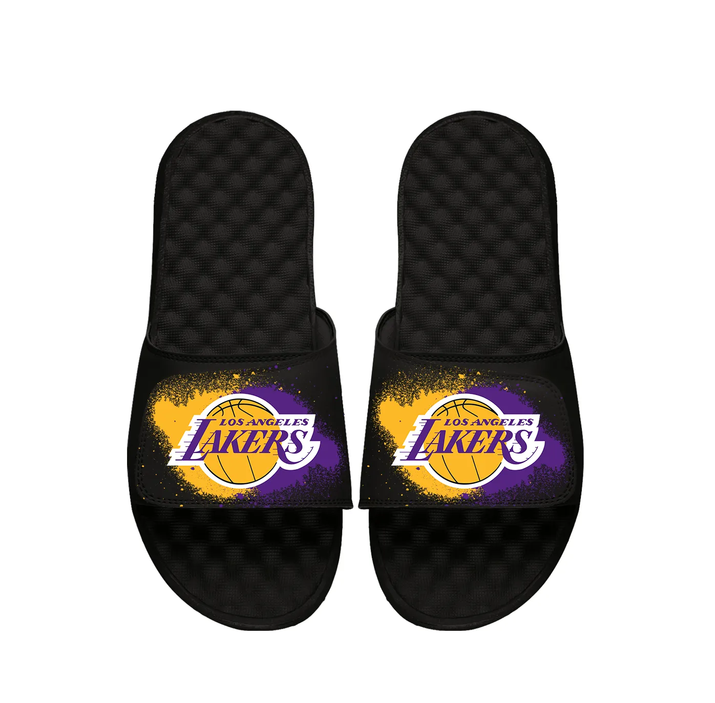 La Lakers Spray Paint Slides