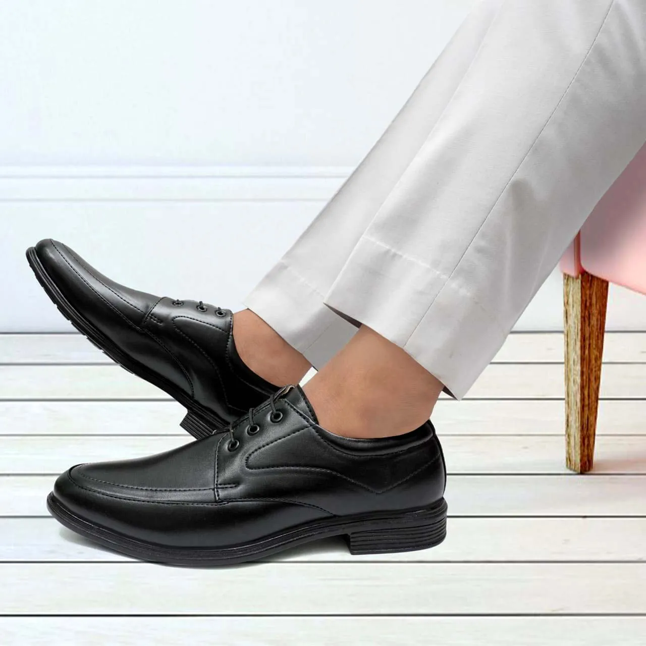 Latest Men's Formal Office Shoes - Black