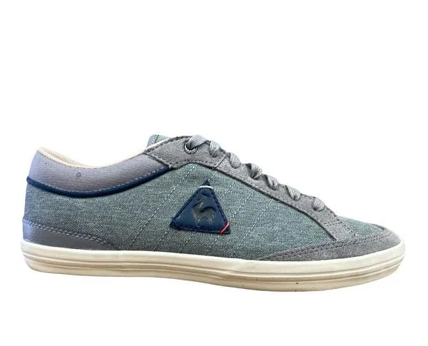 Le Coq Sportif scarpa sneakers da uomo in tela e pelle Feretcraft 2  1710019 blu grigio