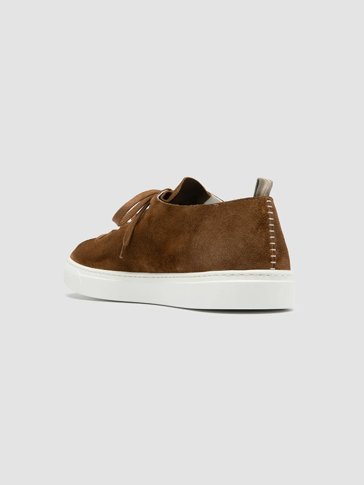 LEGGERA 001 - Brown Suede Low Top Sneakers