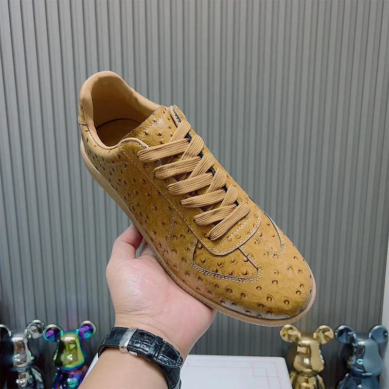 LuxeRound Toe Leather Casual Shoes