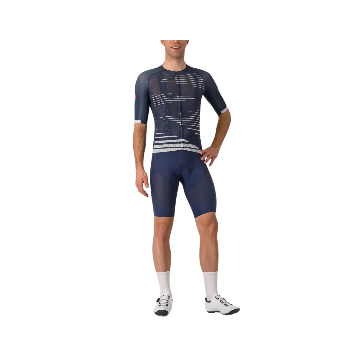 Maillot Castelli Climber's 4.0 Navy Blue White