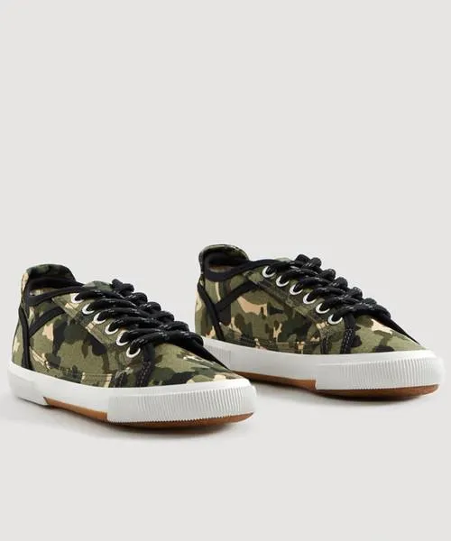 Mango Camo Print Older Boys Sneakers