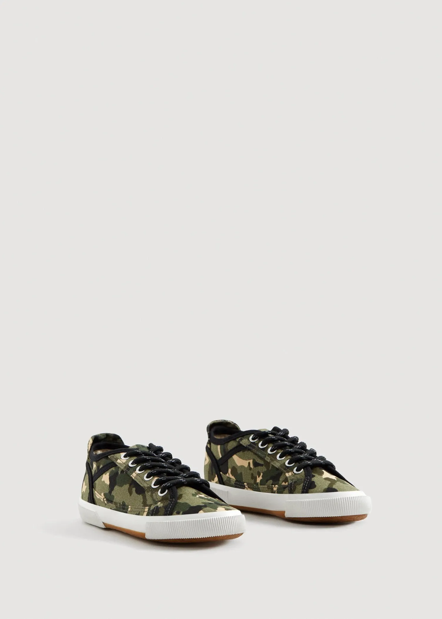 Mango Camo Print Older Boys Sneakers