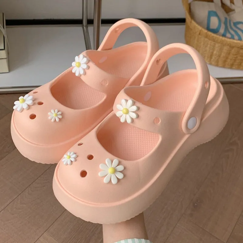 Mary Jane Flower Shoes