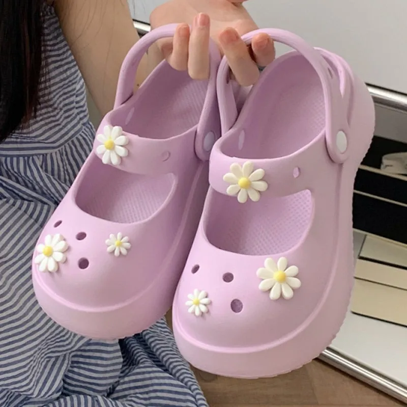 Mary Jane Flower Shoes