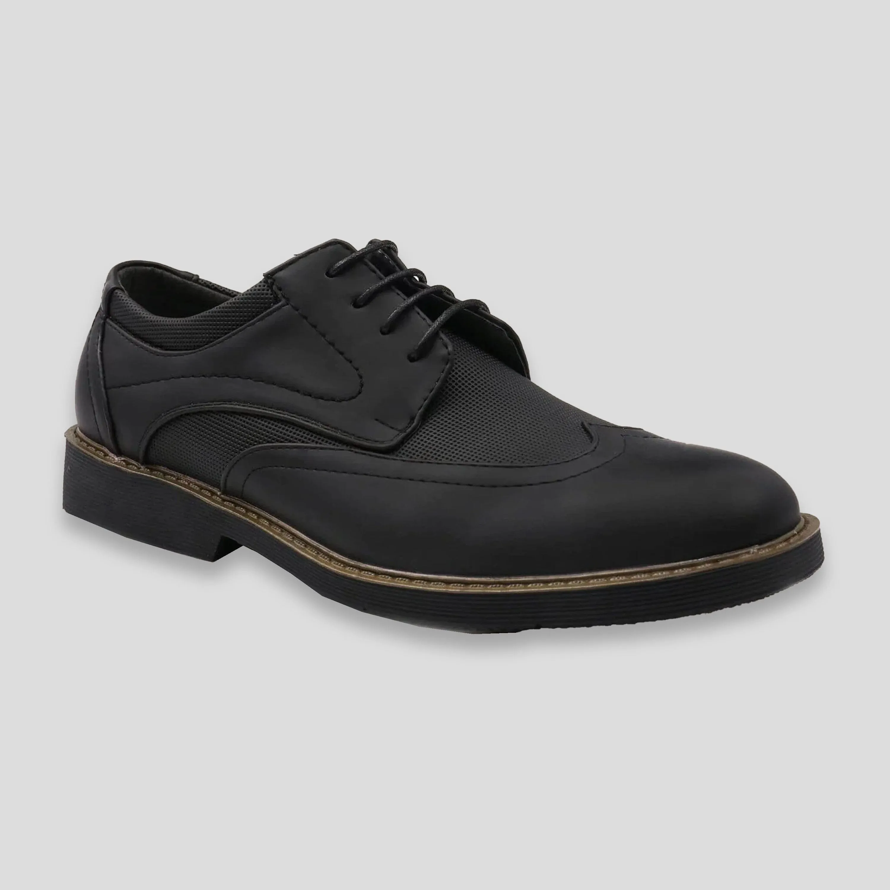 Members Only Men's Wingtip Oxford Faux Leather Shoes