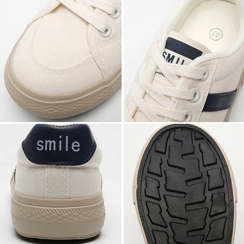 Men Fashion Canvas Breathable Flat Casual Skate Shoes