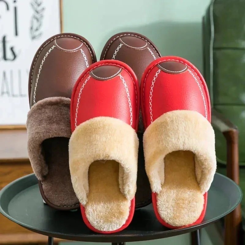 Men Leather Slippers