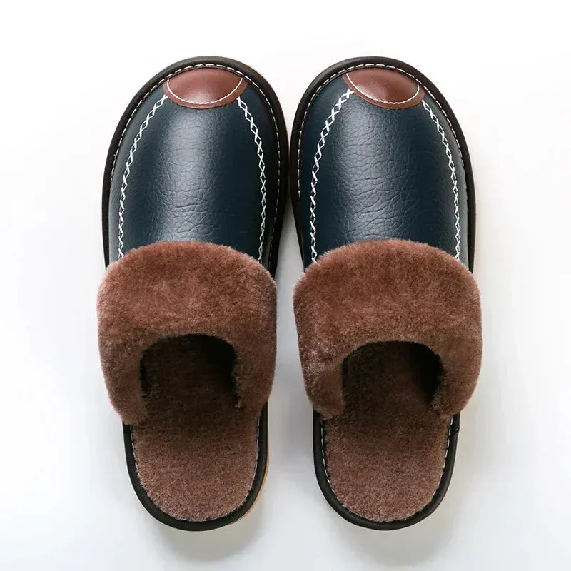 Men Leather Slippers