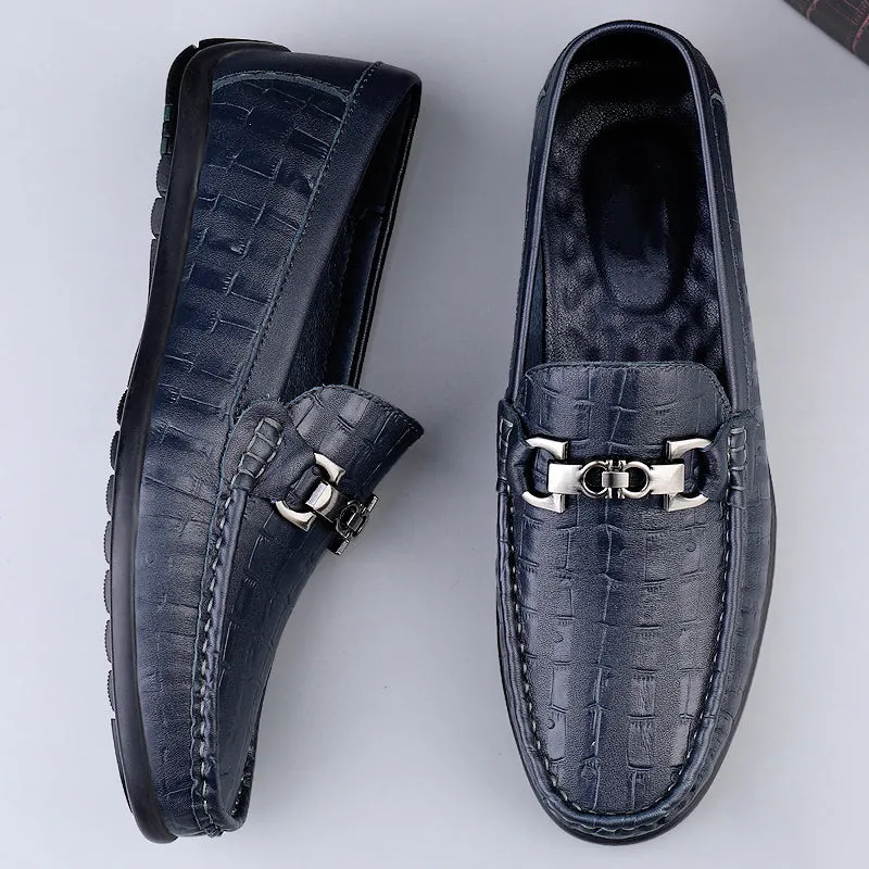 Modish CrocTex Slip-On Driving Loafers