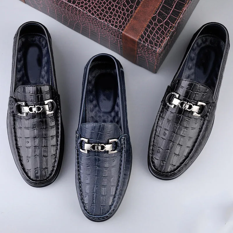 Modish CrocTex Slip-On Driving Loafers