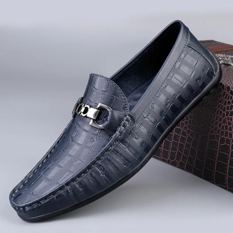 Modish CrocTex Slip-On Driving Loafers