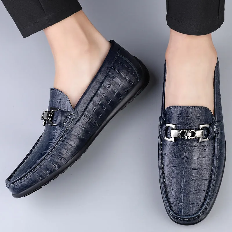 Modish CrocTex Slip-On Driving Loafers