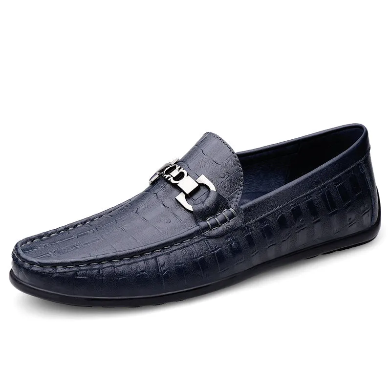 Modish CrocTex Slip-On Driving Loafers