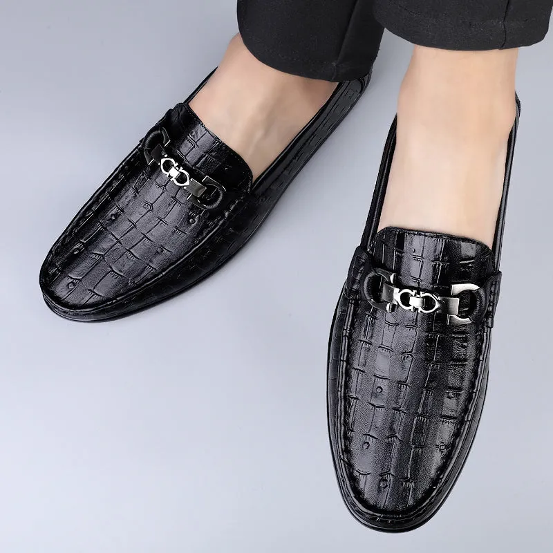 Modish CrocTex Slip-On Driving Loafers