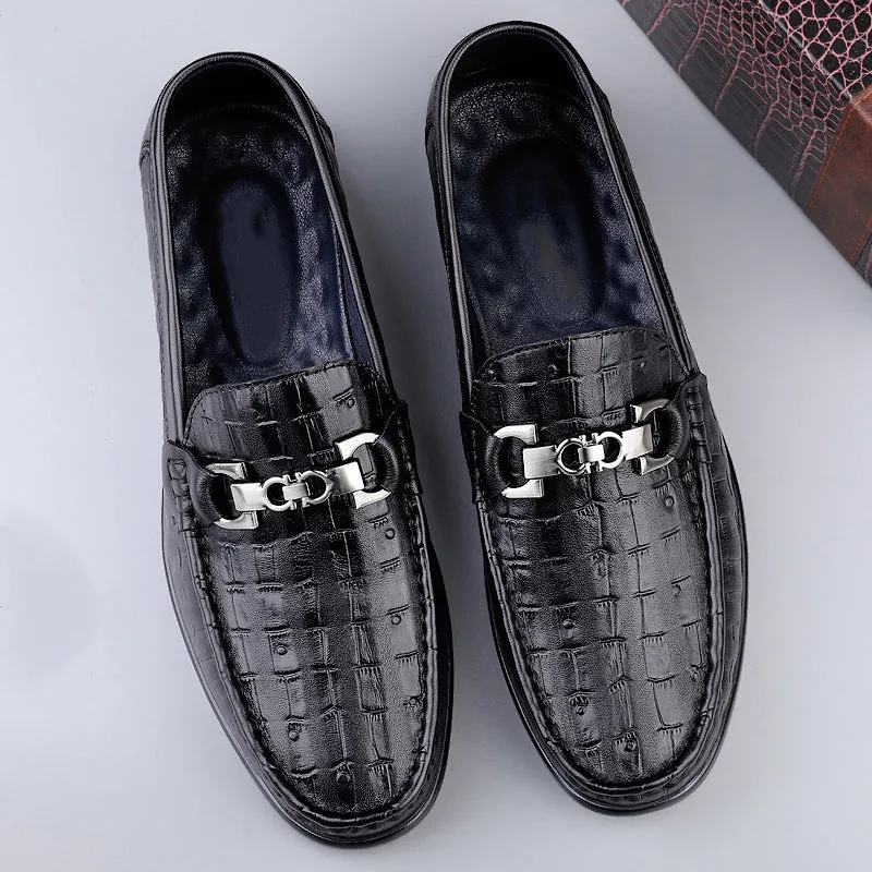 Modish CrocTex Slip-On Driving Loafers