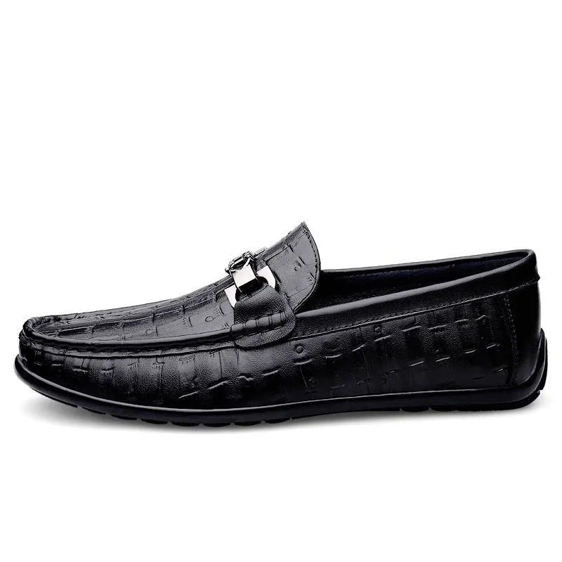 Modish CrocTex Slip-On Driving Loafers