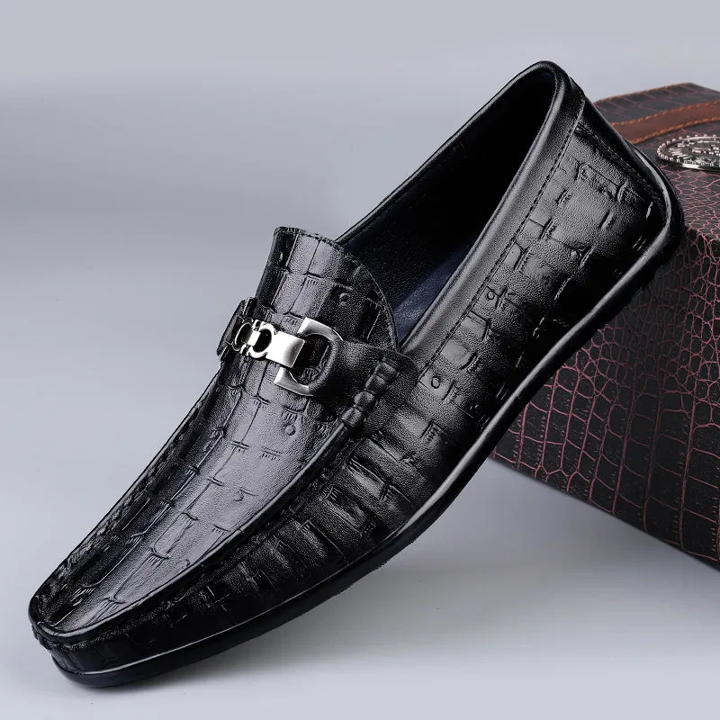 Modish CrocTex Slip-On Driving Loafers