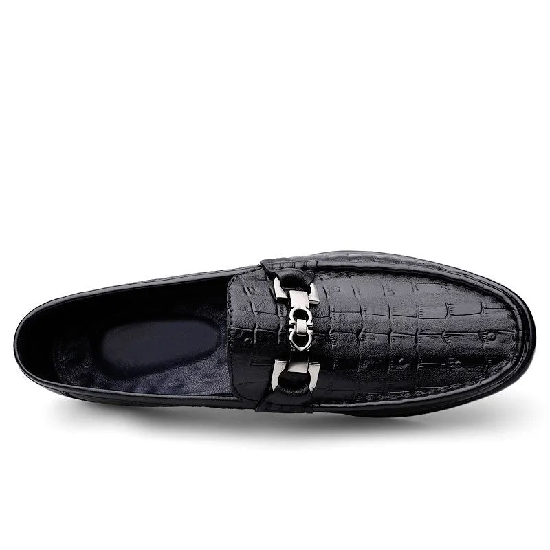 Modish CrocTex Slip-On Driving Loafers