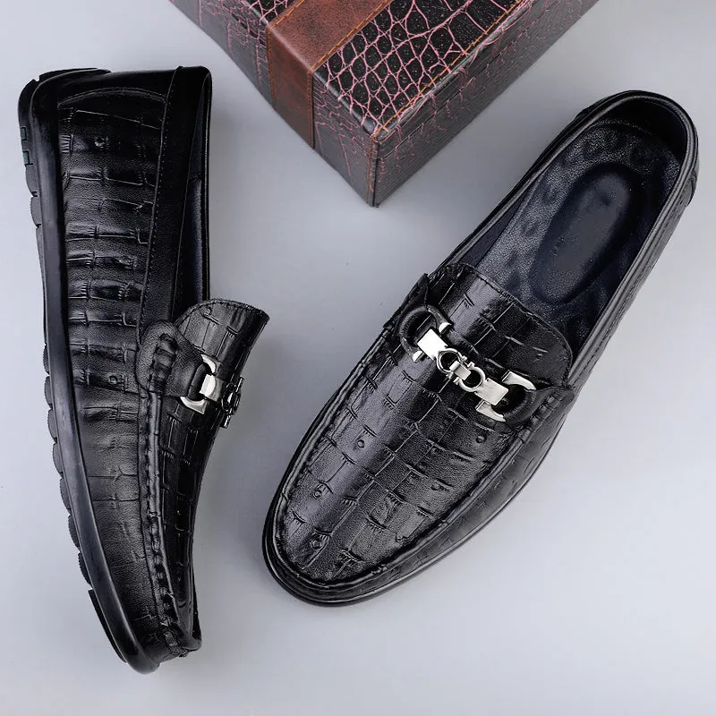 Modish CrocTex Slip-On Driving Loafers