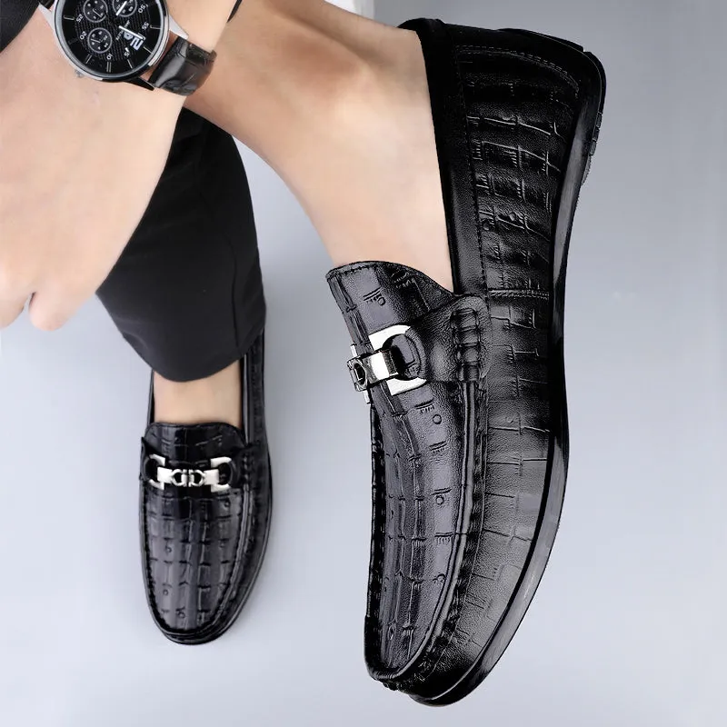 Modish CrocTex Slip-On Driving Loafers