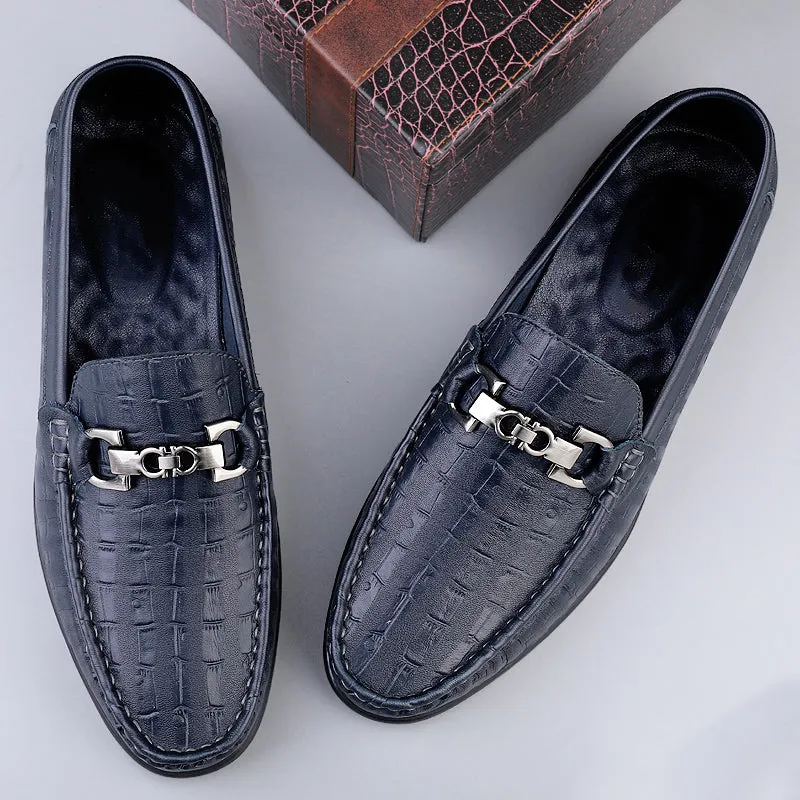 Modish CrocTex Slip-On Driving Loafers