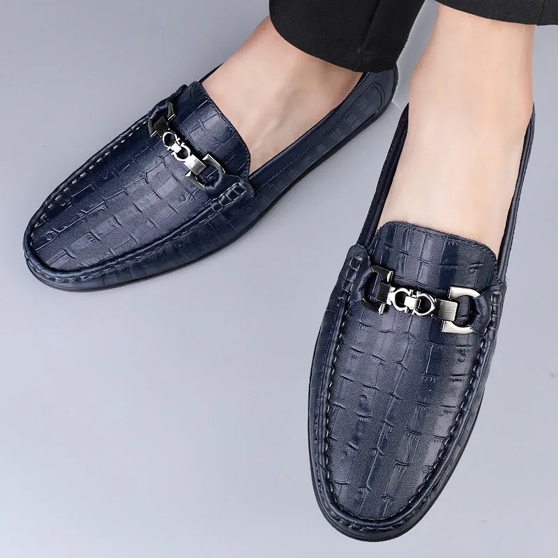 Modish CrocTex Slip-On Driving Loafers