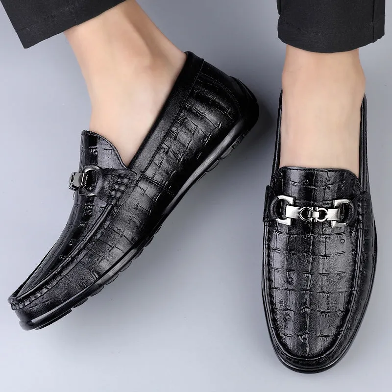 Modish CrocTex Slip-On Driving Loafers