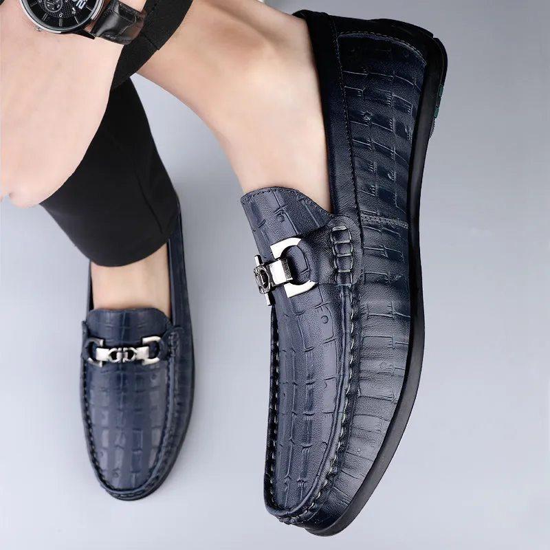 Modish CrocTex Slip-On Driving Loafers