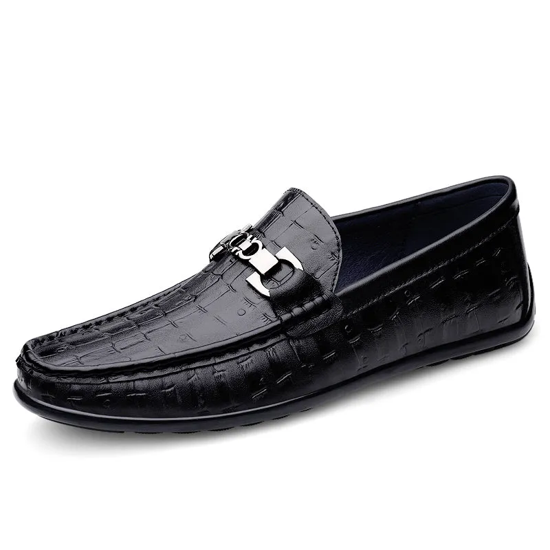 Modish CrocTex Slip-On Driving Loafers